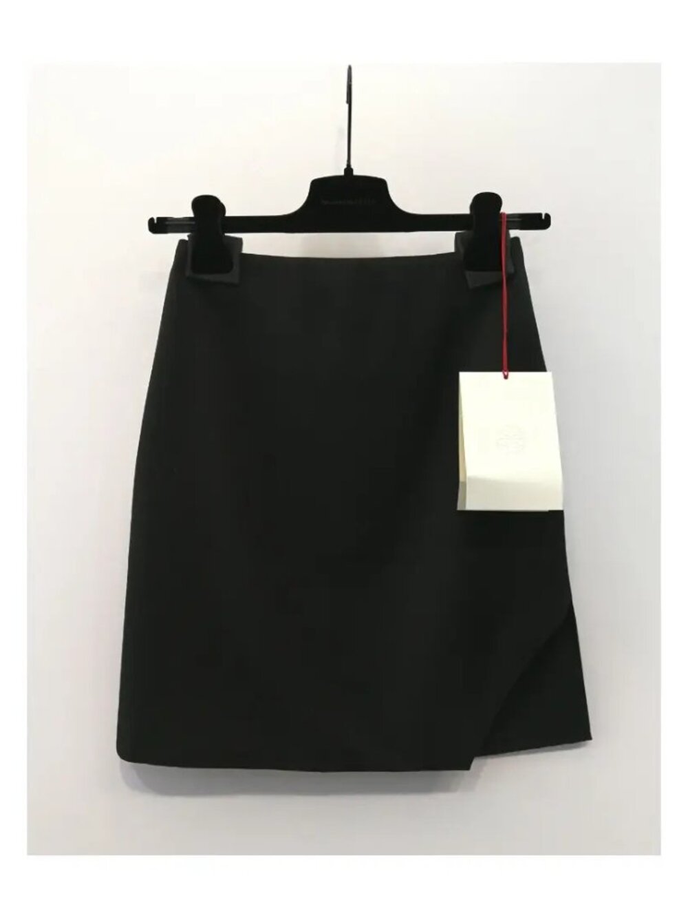 NWT ALEXANDER MCQUEEN Side Slit Mini Skirt In Black Size 42 IT, 6 US brand new - Picture 2 of 12